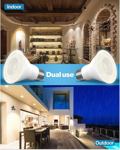 Sunco 40 Pack PAR20 LED Bulb,Track Light Bulbs Flood Lighting Indoor Outdoor, High Brightness, 800 LM, 8W (50W Equivalent), 3000K Soft White, Dimmable, E26 Medium Base, Exterior, Wet Rated UL