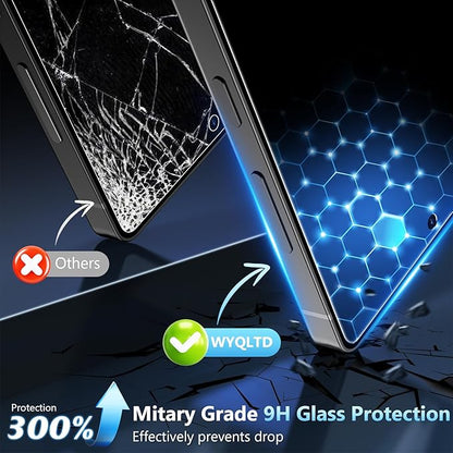 2 Pack for Samsung Galaxy S24 Ultra Privacy Screen Protector Tempered Glass, Anti-Spy, Full Coverage, S24 Ultra Accessories, Case Friendly, Easy Installation