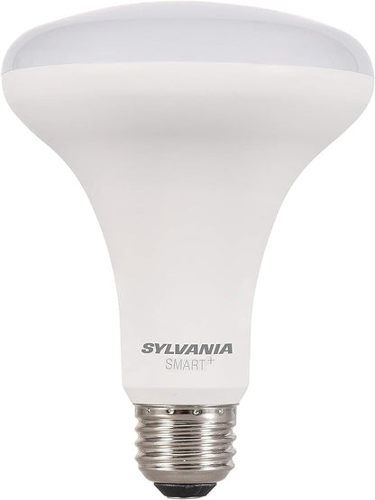 SYLVANIA SMART Bluetooth BR30 LED Flood Light Bulb, 65W Equivalent, Efficient 9W, 2700K, Dimmable, for Alexa and Google Assistant - 1 Pack (75566)