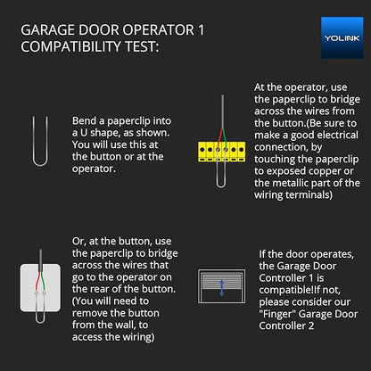 YoLink Garage Door Controller - Remote Control Existing Garage Door Opener, 1/4 Mile World's Longest Range Garage Door Operator Controller, YoLink Hub Required