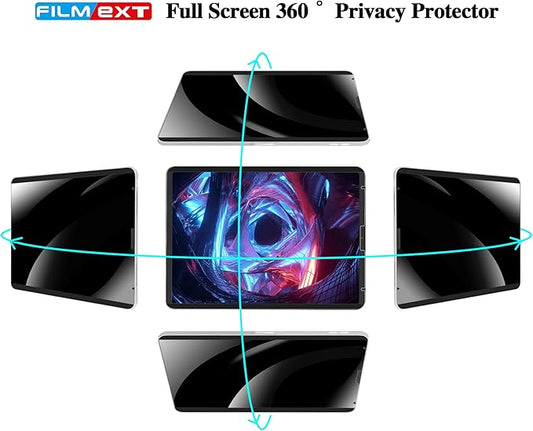 Magnetic 4 Way Privacy Screen for iPad Pro 11 Inch 2018-2022/ iPad Air 5th 2022/Air 4 2020,360° Anti-Spy Removable iPad Air Anti Blue Light Glare Anti Fingerprint Screen Protector Privacy Filter