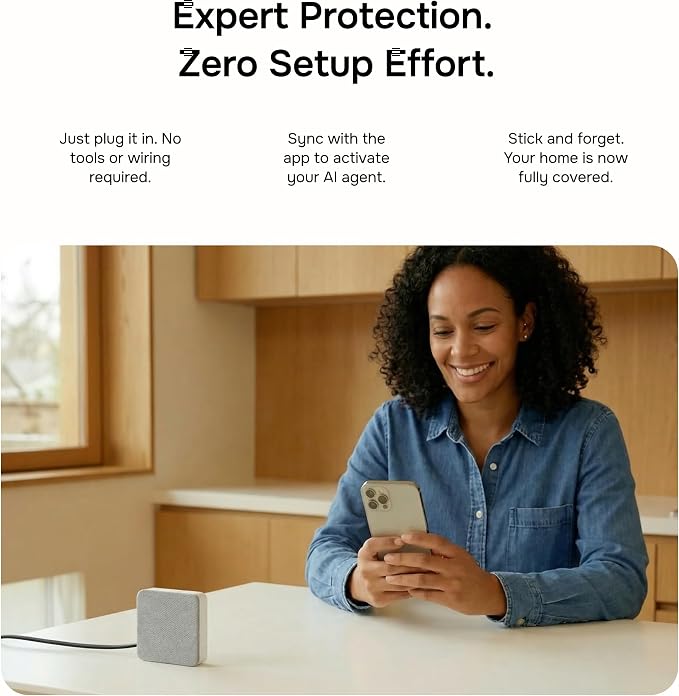 Layla Noise Monitoring Device for Airbnb, Rental, Office & Home | Noise & Occupancy Sensor with Radar-Based Motion Detection | Privacy-Safe Security Monitor | No Subscription