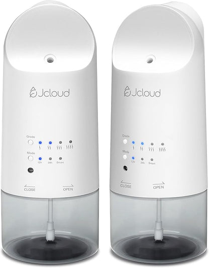 JCLOUD Plug in Diffuser for Essential Oils, 2 Pack Waterless Scent Diffuser Cover Up to 500 Sq. Ft. for Home, Office, Spa – Portable Wall Aromatherapy Device, White