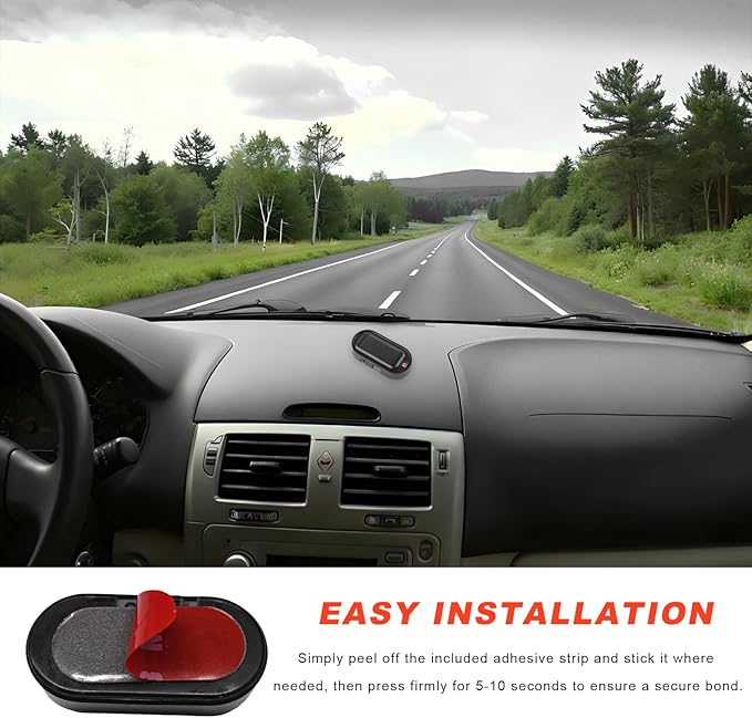 2 PCS Car Solar Power Simulated Dummy Alarm, Anti-Theft Vehicle LED Flash Lamp Security Alarm with Light Sensor, Flashing Security Warning Light Fake Lamp for Car Truck SUV (Red)