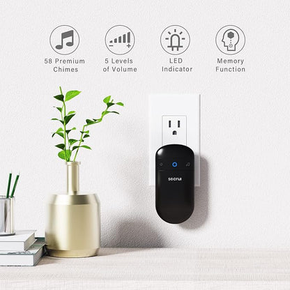 SECRUI Doorbell–Doorbell Wireless Kits for Front Door Battery Operated
