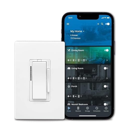 Eaton EWFFSC15-W-BX-T Wi-Fi Smart Fan Speed Control Compatible with Alexa and Google Assistant, White