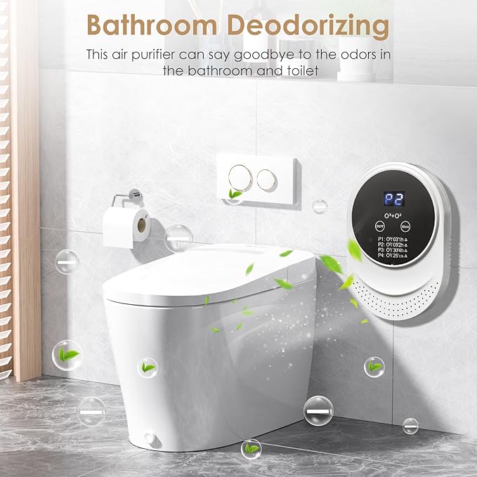 Cat Litter Box Deodorizer Plug In Air Purifier for Whole House Pet Odor Portable Air Cleaner for Bathroom Toilet Living Room Kitchen Pets House (1)