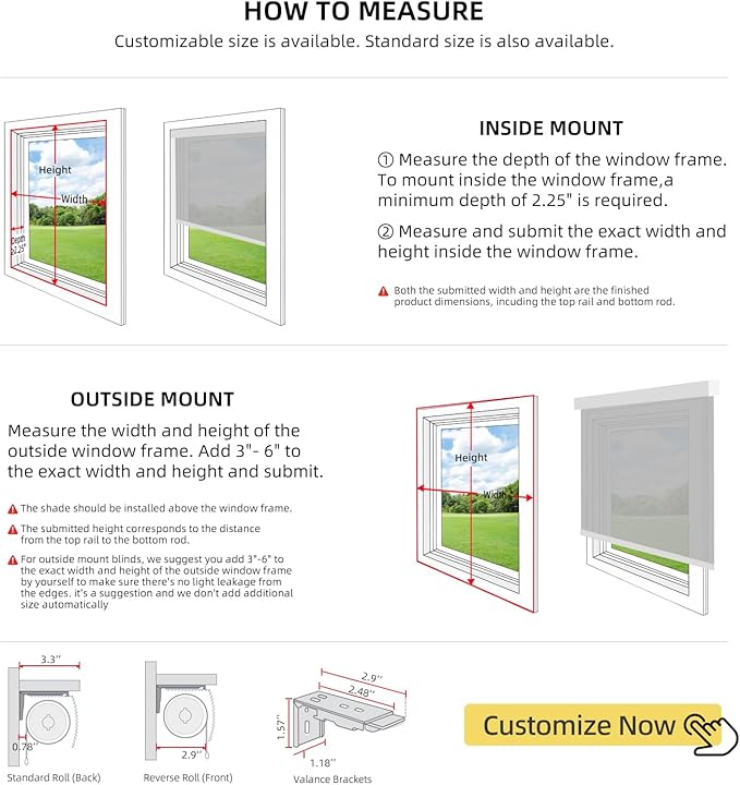 ZSTARR Motorized Blackout Window Blinds Customize Width(21-97 in) Remote Control Wireless and Rechargeable Roller Shades Blinds for Windows, Office,Home, Hotel, Club, Restaurant (Full Blackout Khaki)