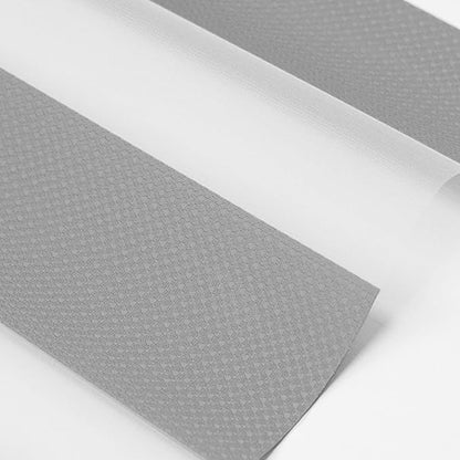 Motorized Zebra Blinds with Remote, Work with HomeKit Alexa, Smart Light Filtering Horizontal Automatic Electric Window Shades for Home Office Customsize(50% Blackout Drumbeat Grey)