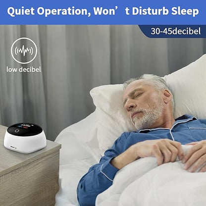 Hearing Aid Dryer & Dehumidifier,15 Mins World's Fastest,Removes Sweat & Moisture for Hearing Aids,Earbuds,Amplifiers,Smart Digital Display,Rechargeable Type C (White Cable)