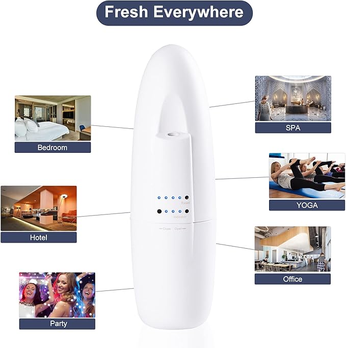 JCLOUD Smart Scent Air Machine with Cold Air Diffusion System for Home, Waterless Plug-in Essential Oil Diffuser 100ml, Portable Bluetooth Control Aromatherapy Diffuser for Large Room, Spa, Office