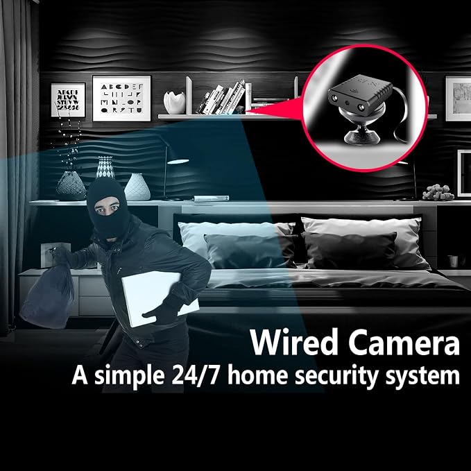 【Free 64G】 Smallest Wireless Battery Camera,HD1080P Security Camera,Baby Monitor Nanny Cam with Video Recording Live Feed Night Vision,Motion Detection,Cloud Storage for Security with iOS Android
