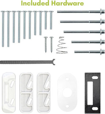 Ideal Security Pull Handle Set with Keyed Deadbolt, Screen Door Handle, Storm Door Handle, Matte Black (4-Piece Set)