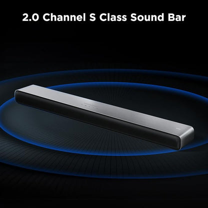 TCL S45H 2.0 Sound Bar for Smart TV | Dolby Atmos DTS:X Auto Room Calibration| 100W Power Wireless Bluetooth Home Theater Audio | App & Remote Control | Latest Model