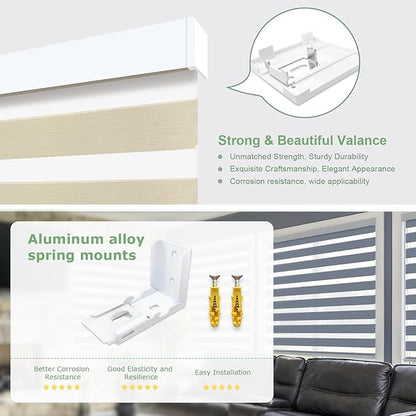 MING CHEN Motorized Blinds with Remote,Built-in Rechargeable Smart Blinds, Custom Size Electric Zebra Blinds Compatible with Alexa Google (90% Blackout Fine Lines Yellow)