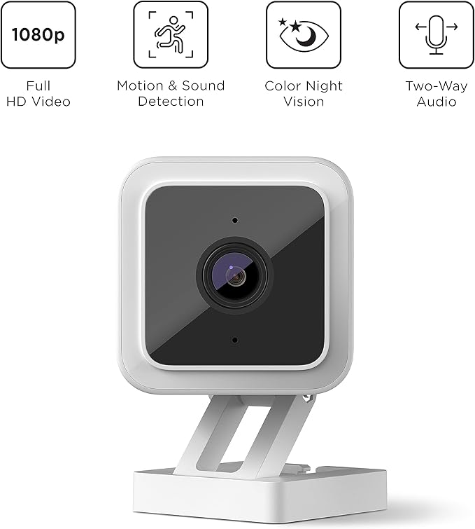Roku CS1000R Smart Home Indoor Camera SE - Wired Security Camera with Motion & Sound Detection (Renewed)