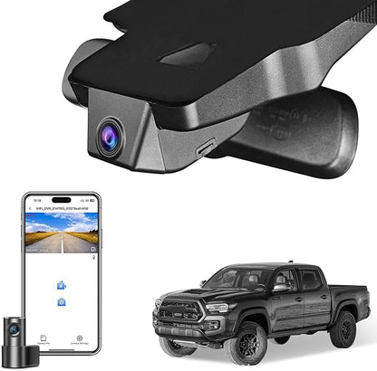 4K Front & 2K Rear 2 Channel HDR Dash Cam, Dual STARVIS 2 IMX678 IMX675, Custom Fit for Toyota Tacoma 2018-2023, Limited TRD Sport Off-Road Pro SR5 SR etc, 5GHz WiFi, GPS, 128GB Card