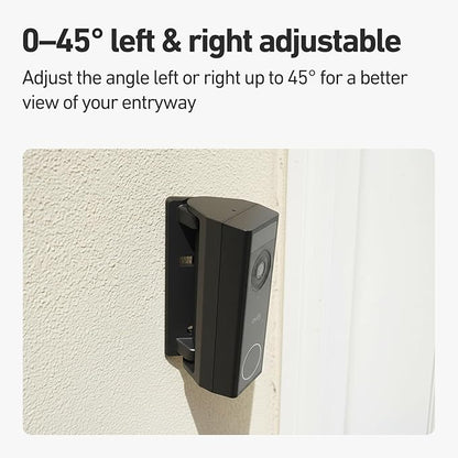 Holicfun 0-45° Left/Right Adjustable Angle Mount for Eufy Video Doorbell Camera C31