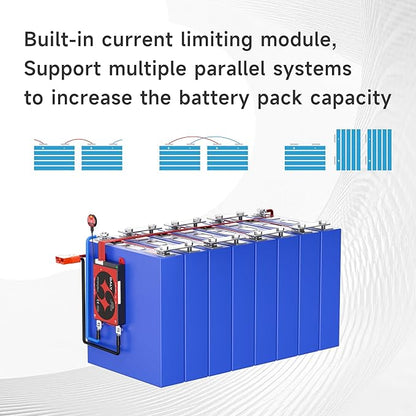 DALY BMS 12V 4S 300A Balance - Smart WiFi Bluetooth BMS with 5A Active Cell Balancing Supports RS485 CAN for 12V LiFePO4 Battery Pack RV Campers Boating Overlanding Home Energy