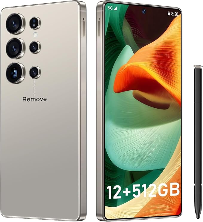 I25 Ultra: 6.99" FHD+ Android 14 Smartphone | 12GB+512GB | 108MP+68MP Camera | 7000mAh Battery | Built-in Stylus Pen | Blazing Fast Performance (Titanium Gray)