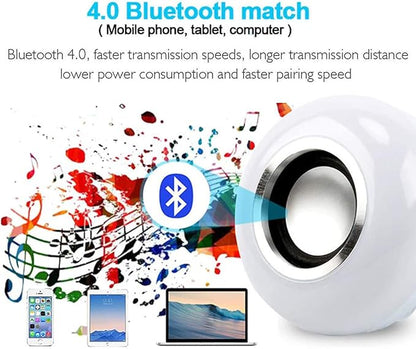 Lighting LED+ Color Changing Speaker LED Light Bulb with Remote Control and APP, Soft White, Comes with B22 Socket