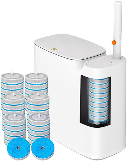 CTIME 3 in 1 Bathroom Trash can with toilert Brush,36 Refills