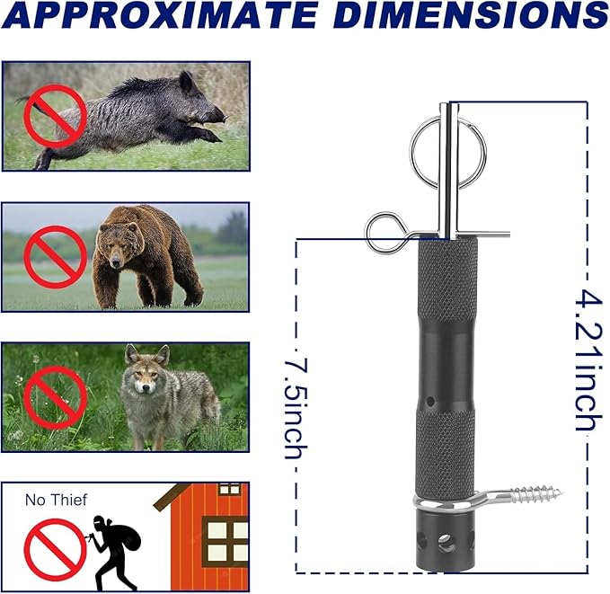 Perimeter Trip Alarm, Camping Trip Wire Alarm Device, Early Warning Security System for Camping and Property Safety, Use 209 Primers (1PCS)