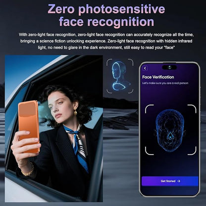 17PM Smartphone: Snapdragon 8 Gen 3, 12GB RAM + 512GB Storage, 7000mAh Battery, 6.99-inch Display, 68MP+108MP Camera, Android 15, 5G, Dual SIM - Superior OS Outperforms Competitors (Orange)