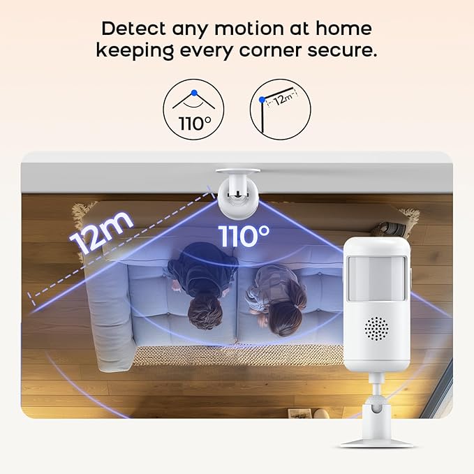 PGST Home Alarm System, Alarm System for Home Security Wireless WiFi Remote Control App Alert Door Window Sensor Security System Motion Detection No Monthly Fee