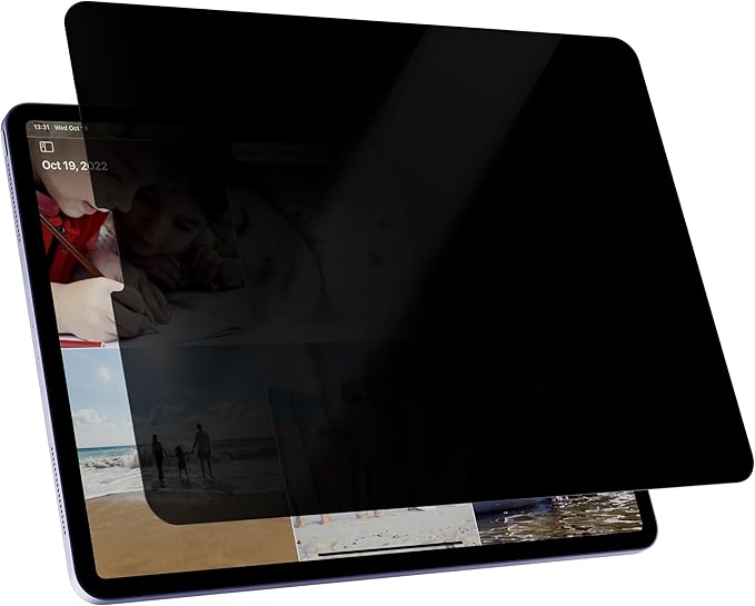 Peslv Privacy Screen Protector for iPad Air 5th/4th Gen & iPad Pro 11 (2018/2020/2021/2022), Anti Glare Blue Light Spy Filter Private Cover, High Sensitive Bubble-Free Black Security Screen