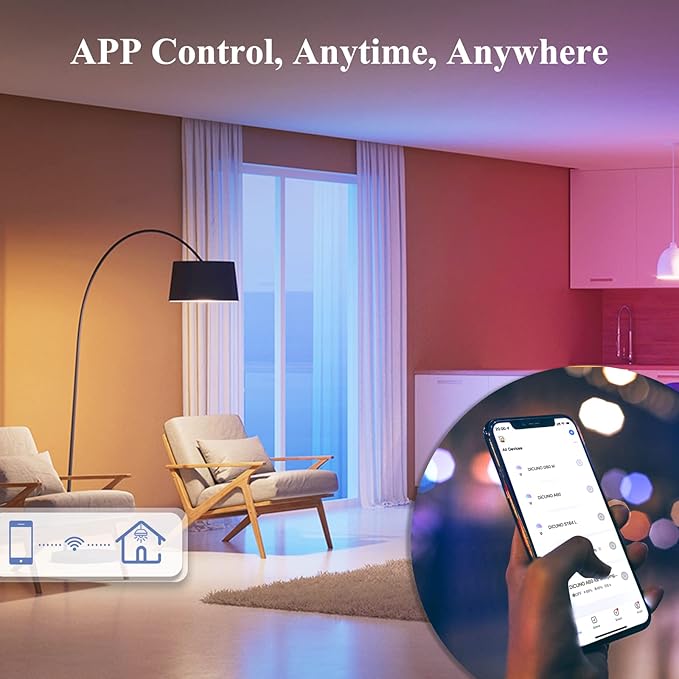DiCUNO Smart Edison Bulb G80, Color Changing WiFi Smart Light Bulb, Vinatge Globe Filament Bulb Compatible with Alexa & Google, Dimmable with App, 50 Watt Equivalent 450LM, No Hub Required, 1 Pack