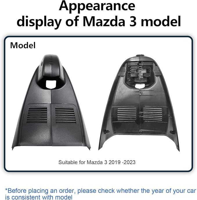 Mangoal 4K Dash Cam Custom fit for Mazda 3 2019 2020 2021 2022 2023(Model A), UHD 2160P Video, Free App & WiFi, GPS, 64GB Card