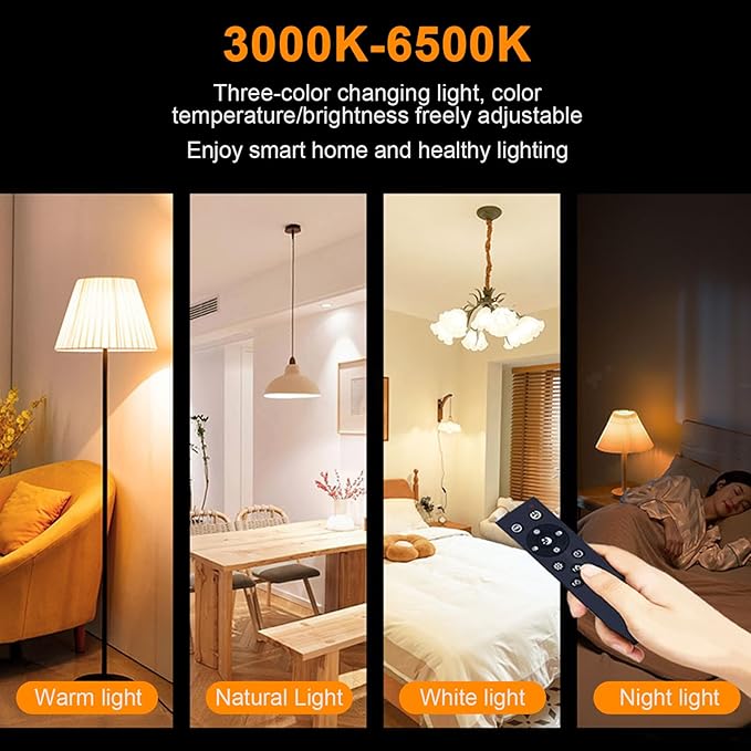 Smart LED with Remote Control Infinity Dimming Color Changing Function