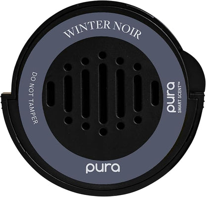 Pura Car Scent Refill - Fragrance for Pura Car Diffuser - Clean & Safe Luxury Diffuser Scent - Long-Lasting Fragrance for 30 Days of Aroma - Must-Have - Winter Noir