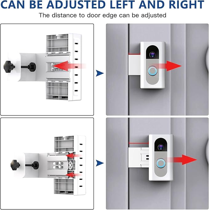 KIMILAR Anti-Theft Video Doorbell Mount Compatible with Ring/Blink Video Doorbell (Not for Blink 2025 ver.), Adjustable Mounting Bracket Accessories for Houses, Apartments, Not for Security Door