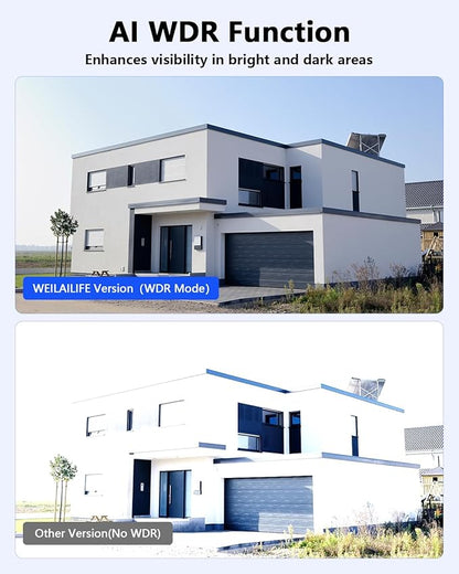 【90-Day Storage】 Outdoor Wired Security Camera System, Home Video Surveillance Systems, CCTV Cameras for Home, Surveillance DVR Kits