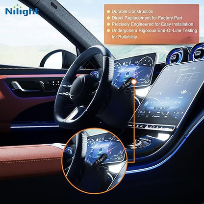 Nilight Turn Signal Switch Compatible with 2002 2003 2004 2005 2006 2007 2008 2009 Dodge Ram 2004-2009 Durango 2005-2010 Dakota 2007-2009 Aspen 2006-2009 Raider Blinker Lever Switch, 2 Year Warranty