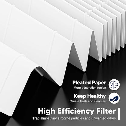 Vital 200S Replacement Filter for LEVOIT Vital 200S and Vital 200S-P Air Purifier, High-Efficiency Activated Carbon Filter, Vital 200S-RF, 2 Pack, White
