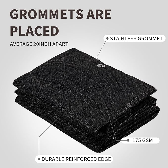 LOVE STORY Custom Size 3.3'x11' Black Balcony Privacy Screen,UV Block Privacy Fence Screen,90% Shield for Outdoor Pool Garden Apartment Railing