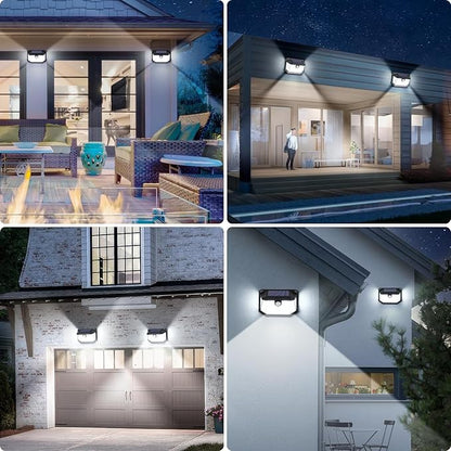 Solar Outdoor Lights, 16-Pack Super Bright 178 LEDs Motion Sensor Wall Light with 270° Wide Angle & 3 Modes, Waterproof Solar Powered Security Light for Patio Garden Garage Front Door