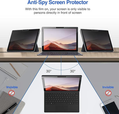 ProCase Privacy Screen Protector - Dark Tempered Glass for 12.3 Inch Surface Pro 7+/7/6/5/4