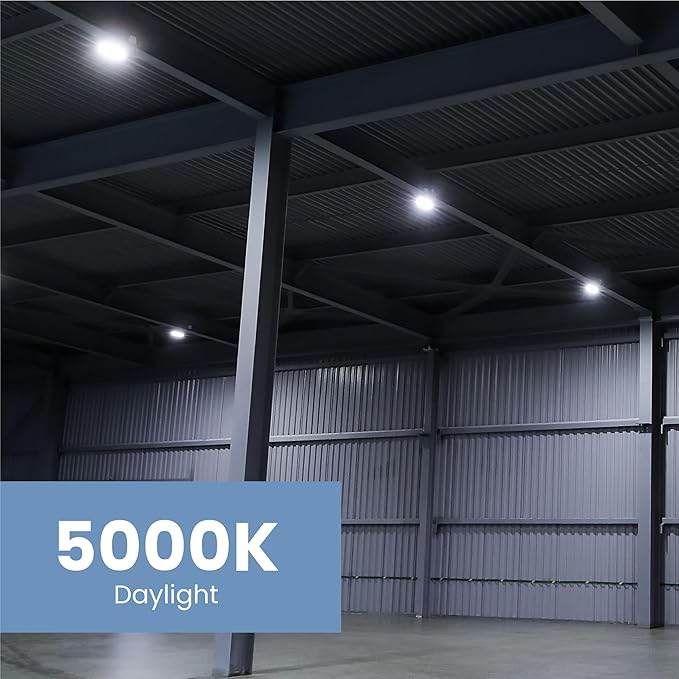 Feit Electric 125W LED Corn Cob Light Bulb, 15,000 Lumens, 5000K Daylight, 750W Equivalent, Mogul Base Adapter Included, 25,000 Hour Life, Energy Saving for Barns, Warehouses & Large Spaces