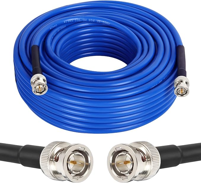 XRDS -RF 12G SDI Cable 75FT, SDI Video Cables 3G/6G/12G 75ohm BNC Male Cable Supports HD-SDI/3G/6G-SDI/4K/8K for Video Security Camera Converter