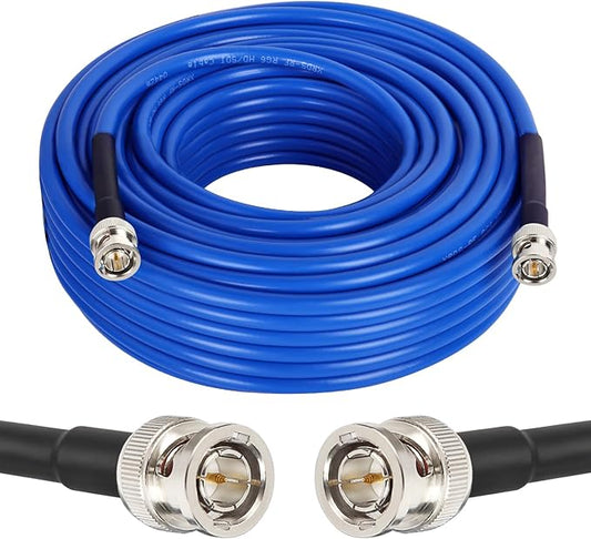 XRDS -RF 12G SDI Cable 75FT, SDI Video Cables 3G/6G/12G 75ohm BNC Male Cable Supports HD-SDI/3G/6G-SDI/4K/8K for Video Security Camera Converter
