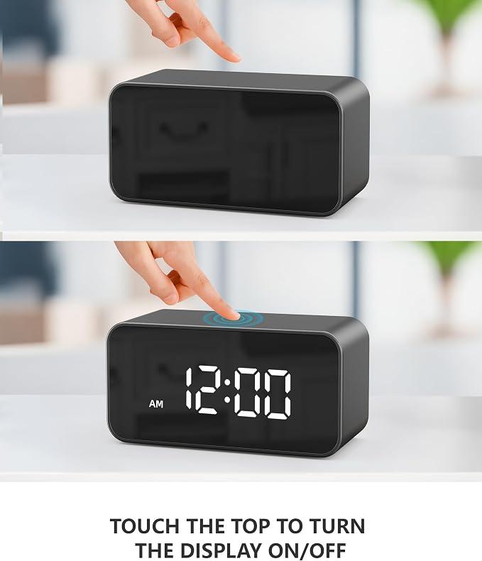 2K Wireless Clock Camera with Motion Detection, 2.4G&5G WiFi, Mobile App Control, Home Security