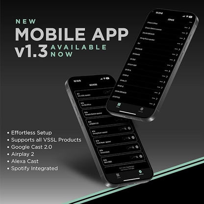 VSSL A.3X 6-Channel, 3 Zone, Audio Streaming Amplifier, Compatible with AirPlay 2, Chromecast, Amazon Alexa, Spotify Connect, Bluetooth| 6 Channel Whole Home Audio Amp | Multiroom Audio Controller