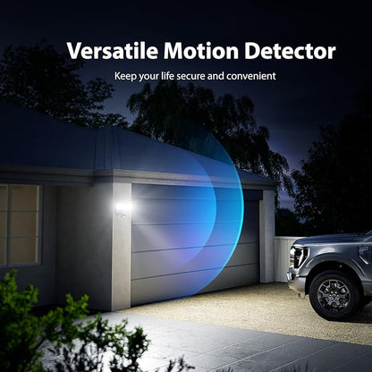 Onforu 3 Pack 75W Motion Sensor Outdoor Lights, 7000lm Dusk to Dawn Flood Light, LED Security Light with 3 Head, IP65 Waterproof Exterior Floodlight, 6500k Wall Light for Entryway Stairs Yard Garage