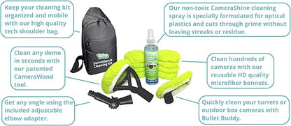 PRO Surveillance Cleaning Kit - Safely Clean Any Security Camera Safely From The Ground