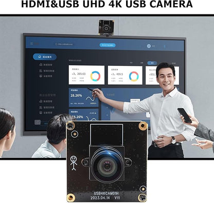 HDMI USB Camera Module 4K Webcam IMX415 Sensor H.265 H.264 Webcamera 2160P 30FPS Video Surveillance Streaming Video Conference PC Camera Industrial Digital Zoom Webcam