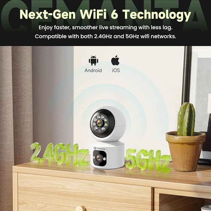 4MP Security Camera Indoor for Pet/Dog/Baby with Phone App